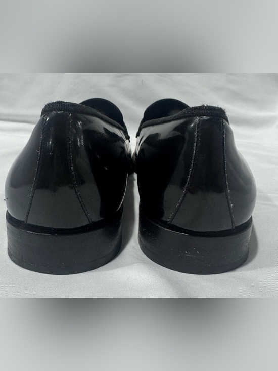 Salvatore Ferragamo Black Patent Leather Opera Loafers Shoes 12D Italy main image 6
